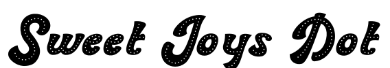 Sweet Joys Dot Font Image
