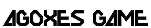 AGOXES GAME Font Image