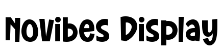 Novibes Display Font Image