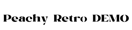 Peachy Retro DEMO Font Image