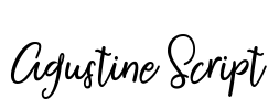 Agustine Script Font Image