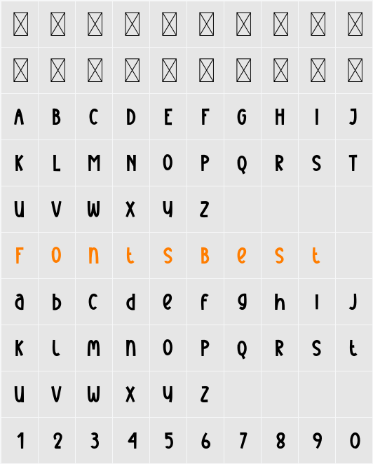 Backround Character Map