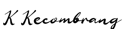 K Kecombrang Font Image