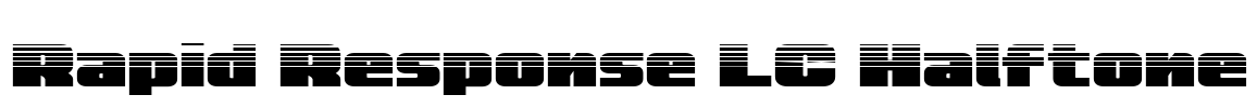 Rapid Response LC Halftone Font Image