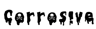 Corrosive Font Image