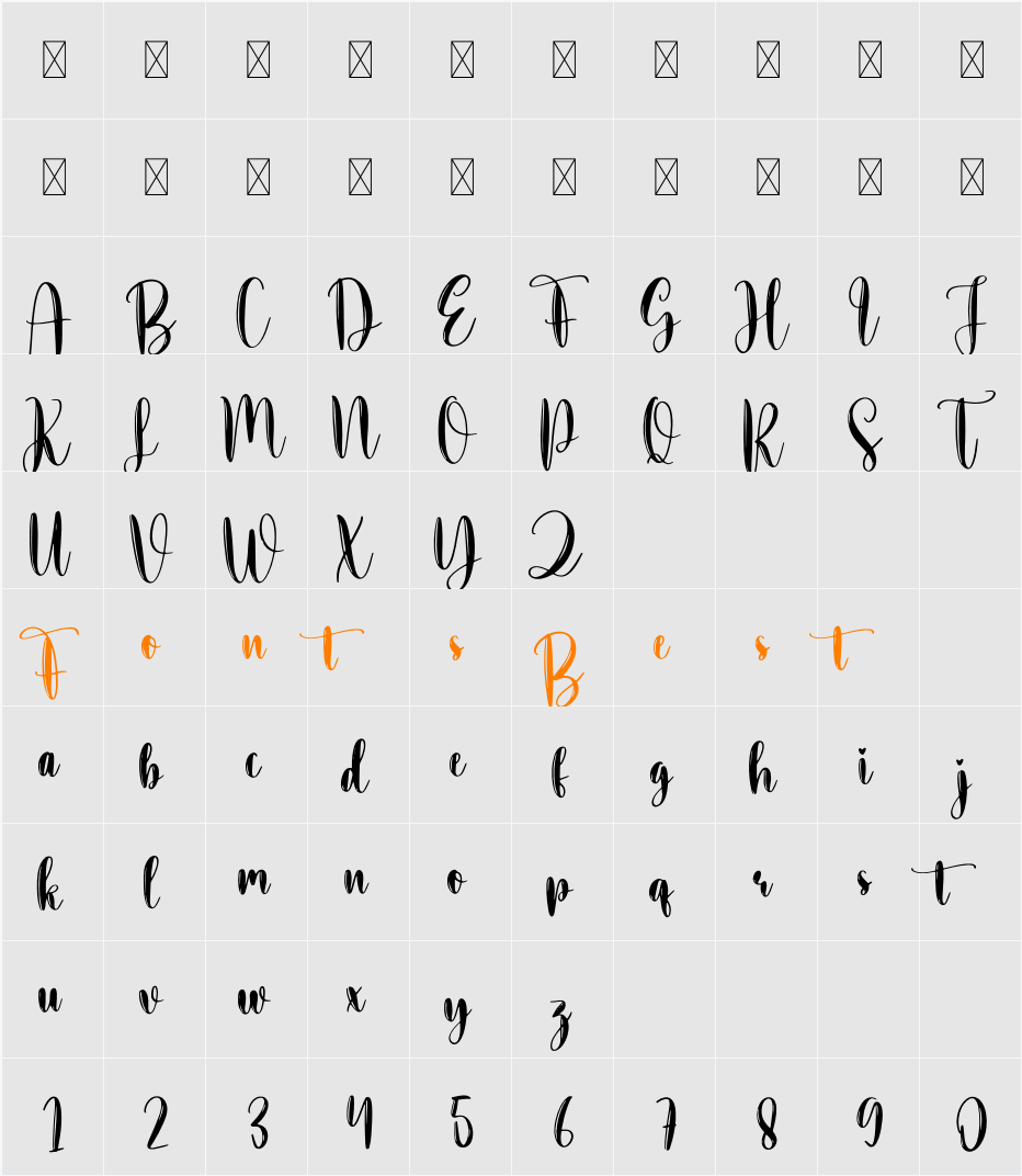 Making Character Map