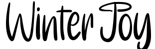 Winter Joy Font Image