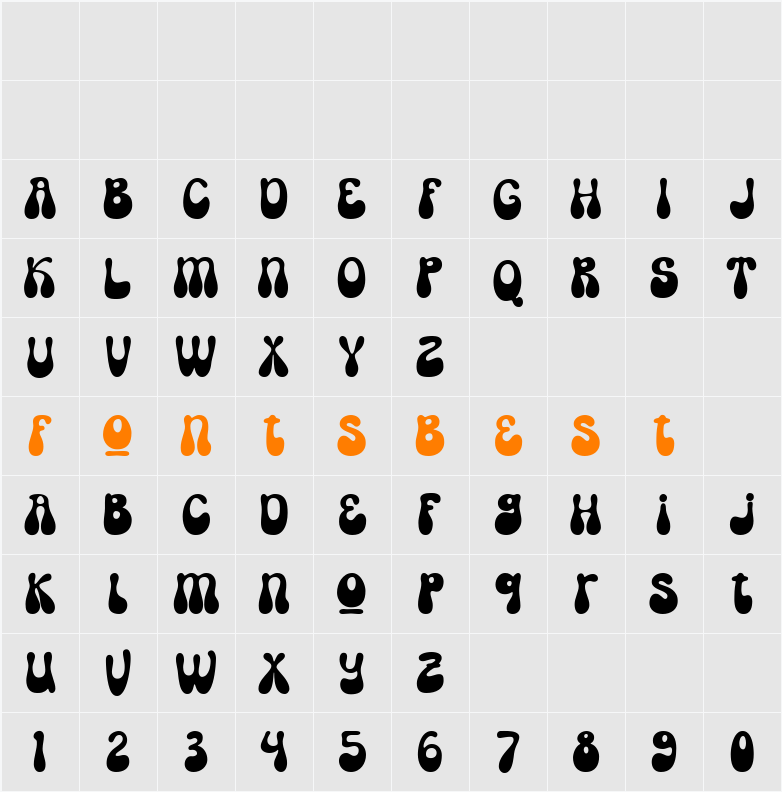 Demo Korobe Character Map