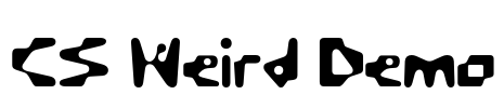 CS Weird Demo Font Image