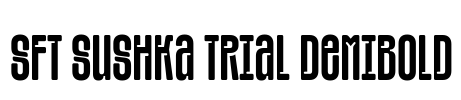 SFT Sushka TRIAL DemiBold Font Image