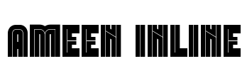 Ameen Inline Font Image