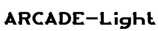 ARCADE-Light Font Image