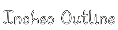 Incheo Outline Font Image
