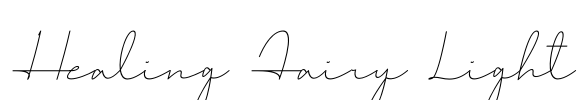 Healing Fairy Light Font Image