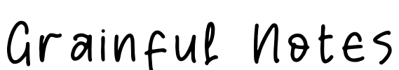 Grainful Notes Font Image