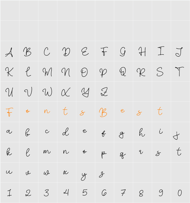 Slimthy Character Map