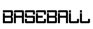 Baseball Font Image