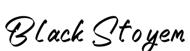 Black Stoyem Font Image
