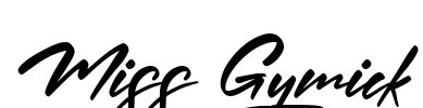 Miss Gymick Font Image