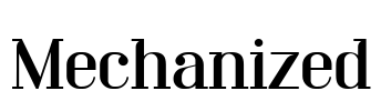 Mechanized Font Image