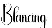 Blancing Font Image