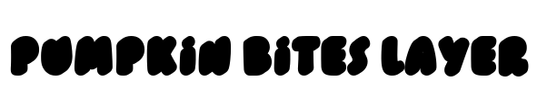 Pumpkin Bites Layer Font Image