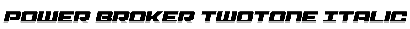 Power Broker Twotone Italic