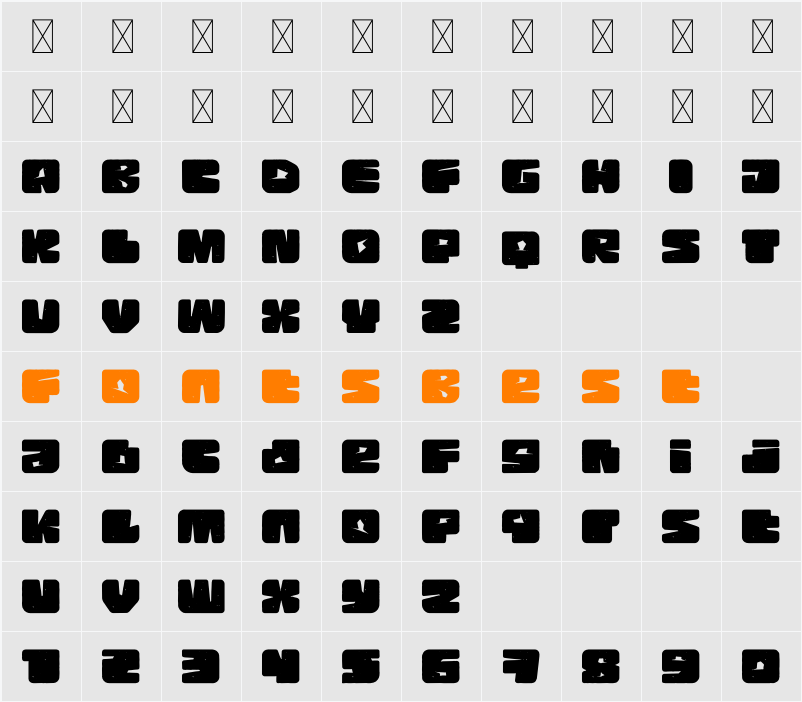 Rock Pile Character Map