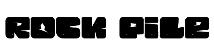 Rock Pile Font Image