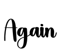 Again Font Image
