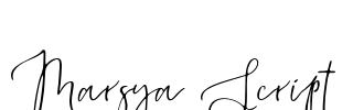 Marsya Script Font Image