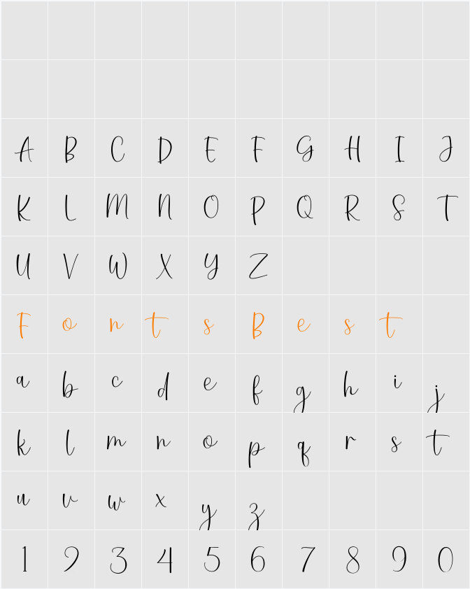 Thousands Character Map