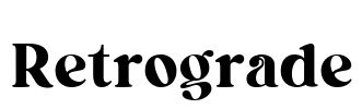 Retrograde Font Image