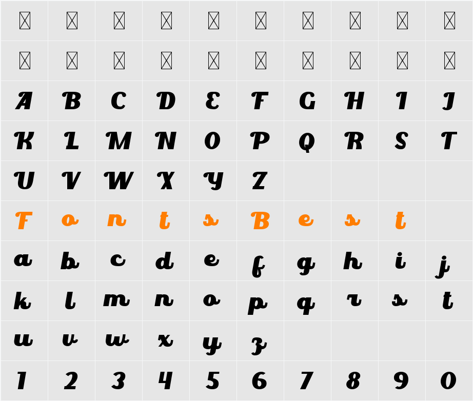Juan Burgos Character Map