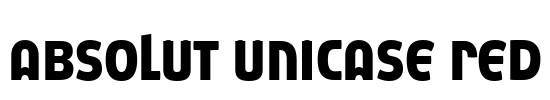 Absolut Unicase Red Font Image