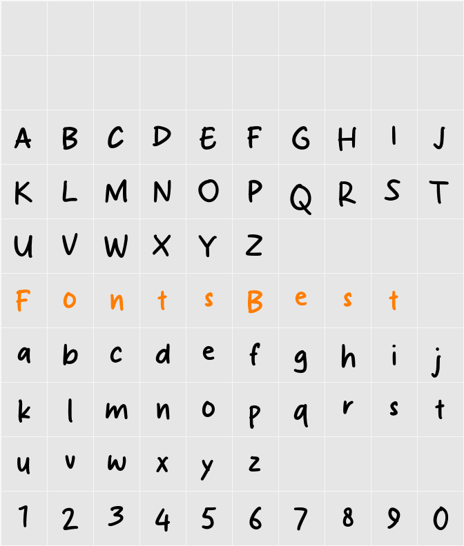 Enjoy Life Character Map