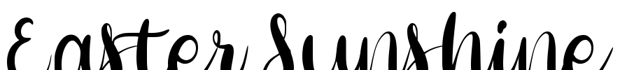 Easter Sunshine Font Image