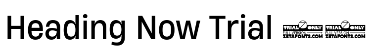 Heading Now Trial 64 Font Image