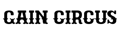 Gain Circus Font Image