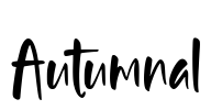 Autumnal Font Image
