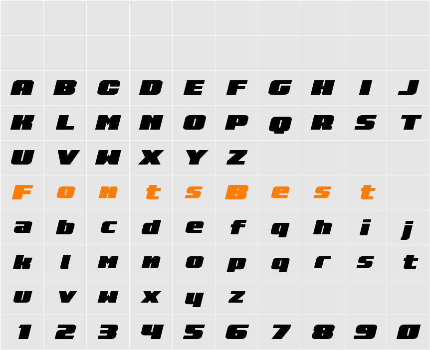 Rapid Response LC Spaced SemIt Character Map