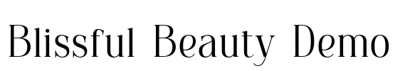 Blissful Beauty Demo Font Image