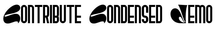 Contribute Condensed Demo Font Image