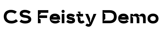CS Feisty Demo Font Image