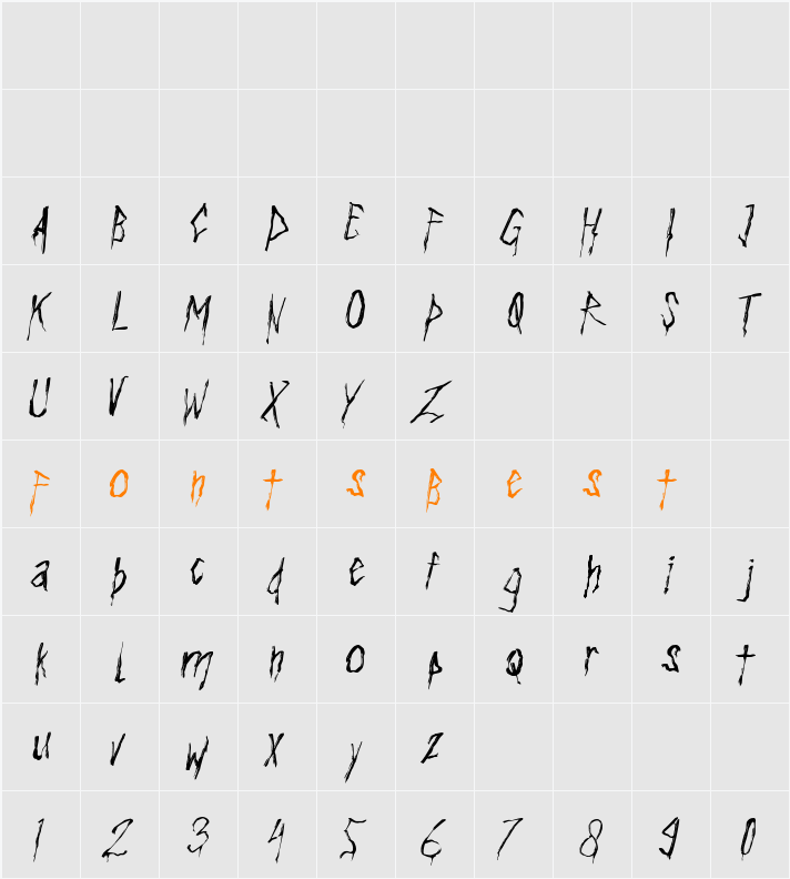 Corpsy Character Map