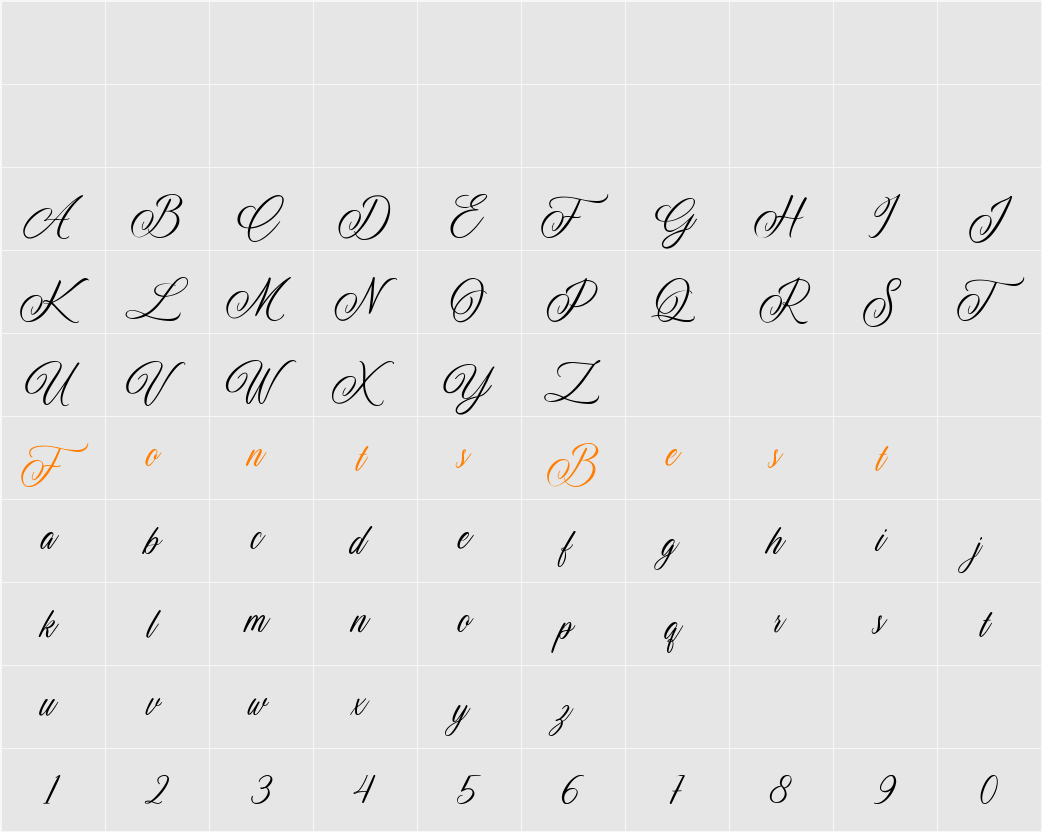 Wedding in the Starlight Character Map