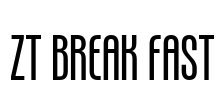 ZT Break Fast Font Image