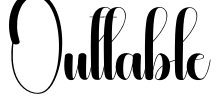 Outtable Font Image