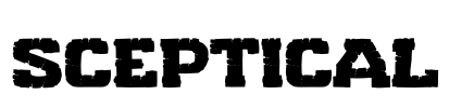 Sceptical Font Image