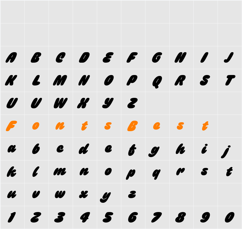 Gulp Demo Character Map